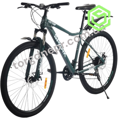 Велосипед SPARK VECTOR 29`` ст19 ам, лок-аут, диск, темно-зеленый, Зелёный