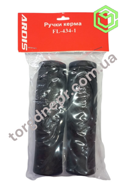 Ручки руля (грипсы) FLANB FL-434-1 125мм, черные, Черный