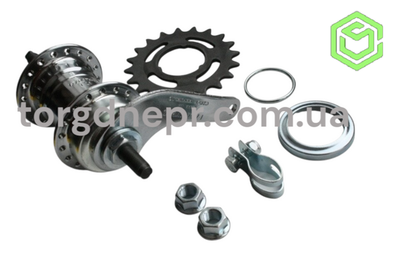 Втулка задняя тормозная VELOSTEEL, 14Gx36H 22T (ХВЗ), Чехия, Хром