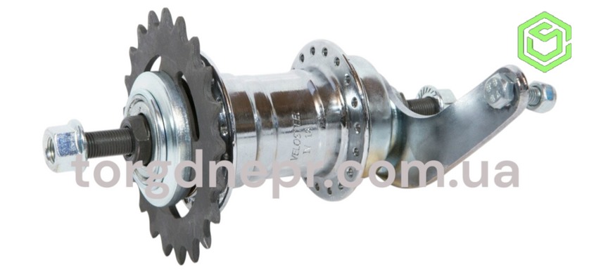 Втулка задняя тормозная VELOSTEEL, 14Gx36H 22T (ХВЗ), Чехия, Хром