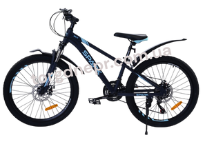Велосипед SPARK SKY 24" ал12 ам лок-аут диск тёмно-синий, Темно-синий